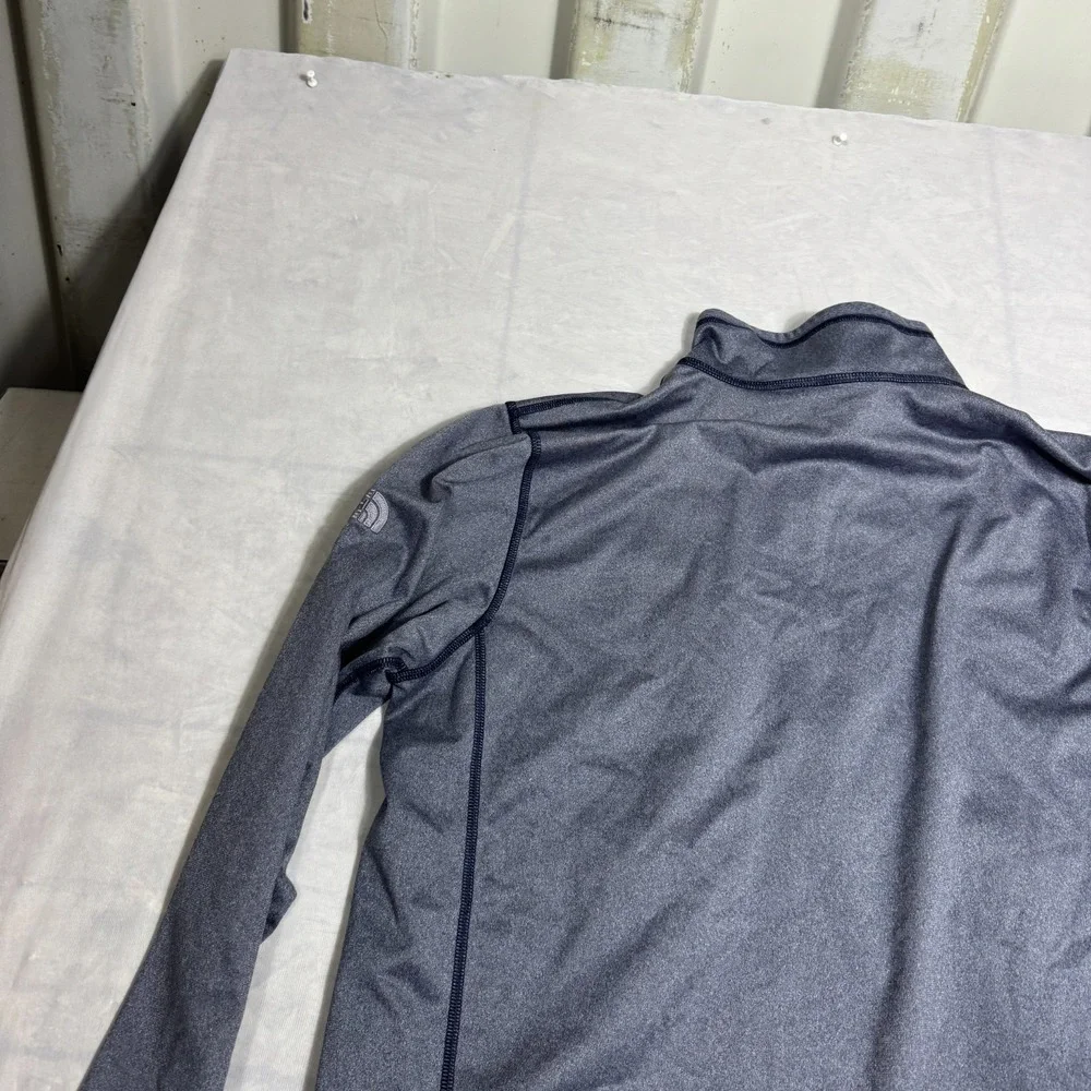 The North Face Mens 1/4-Zip Sweatshirt‎ Gray Long Sleeve Mock Neck Outdoor XL
